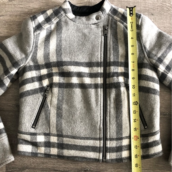 GAP Moto Wool Blend Biker Crop Jacket - Picture 8 of 10